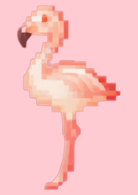 Flamingo Pixel Art Theme  Pink 03