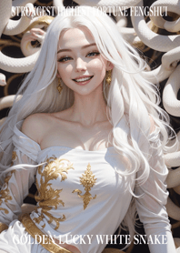 Golden White Snake of Luck 42