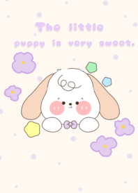 The little puppy is very sweet.1