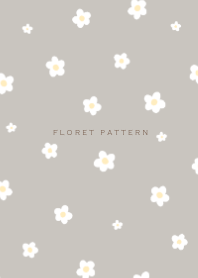Floret Pattern Beige.