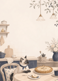 Indigo Siamese Pear Tart Kitchen
