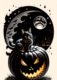 halloween cat 0411E7