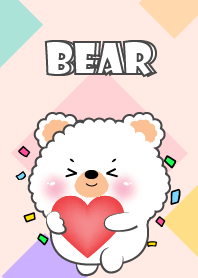 Cute White Bear FuFu Theme
