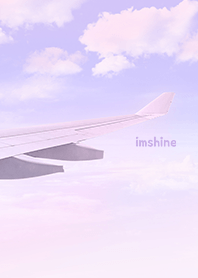 Pastel airplane landscape