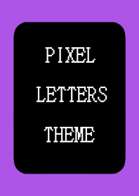 PIXEL LETTERS THEME[BLACK]j-GRAPE COLOR