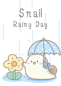 Snail On Rainy Day!