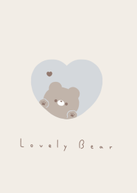 Bear in Heart/ blue beige BR