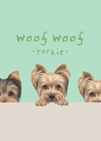 Woof Woof - Yorkie - MINT GREEN