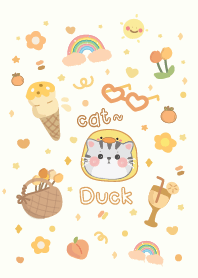 Cat duck cute minimal :D