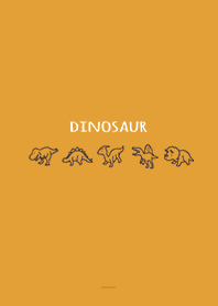 Orange : Dinosaur and letters