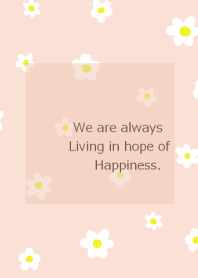 flower pattern /beige pink