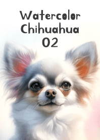 Cute Chihuahua in Watercolor 02