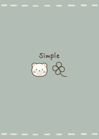 Smoky color Bear -green-