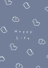 Chibi dinosaur/gray blue