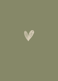 Khaki beige. Rough heart.