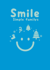 Smile & Xmas tree Pale yacht blue