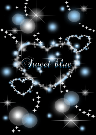 Sparkling blue heart