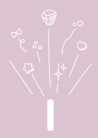 Initial I and dull pink