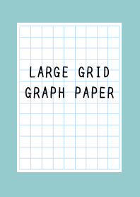 LARGE GRID GRAPH PAPER-DUSTY MINT GREENj