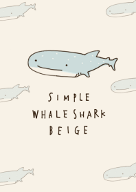 simple Whale shark beige.