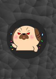 Simple Angry Cute Pug Dog Theme