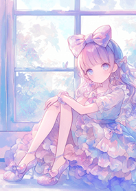 小公主の粉紫夢幻玻璃鞋❤