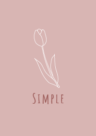 Simple Tulip - Smoky Pink