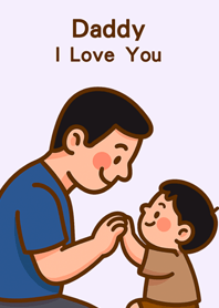 Dear Dad, I love you(Romantic Purple)