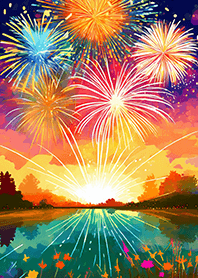 Beautiful Fireworks Theme#660
