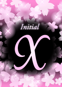 X-Initial-cherry blossoms at night-pink