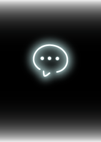 Simple neon icon : black white