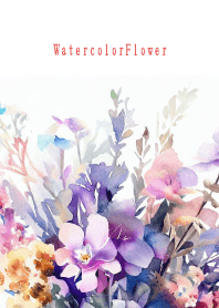 Watercolor Dry Flower-PURPLE 78