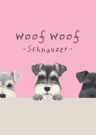 Woof Woof - Schnauzer - SWEET PINK