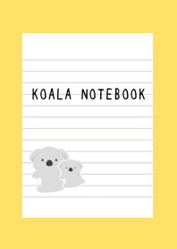 KOALA NOTEBOOK-YELLOW