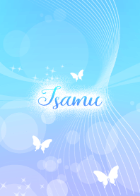 Isamu skyblue butterfly theme