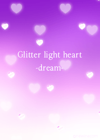 Glitter light heart dream