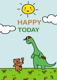 Happy Dino Balloon and sky.1