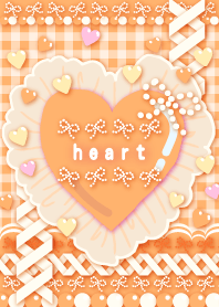 Decorative Heart -orange