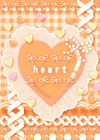 DECO♡ハート♡オレンジ