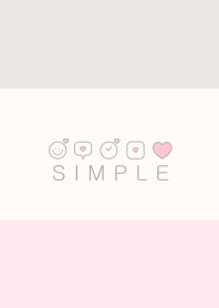 SIMPLE HEART(pink ivory) V.27b