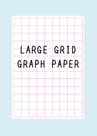 LARGE PINK GRID GRAPH PAPER-LIGHT BL-YEj