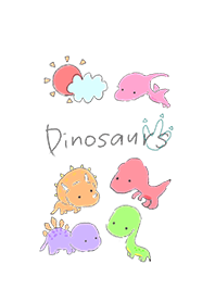 Pretty Dinosaurs Line Theme Line Store