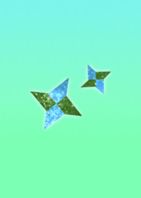 Japanese Paper Shuriken Blue