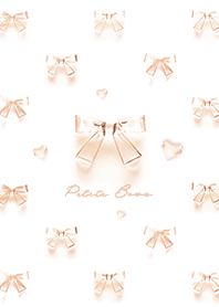 Petit Glass Bows  - T Beige