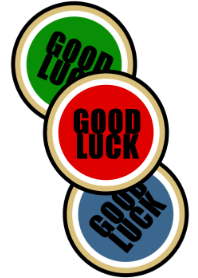 GOOD LUCK STICKER***