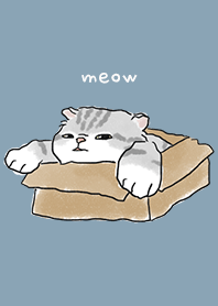 neko drawing3 / pale blue