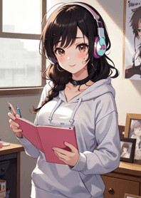 聽音樂的女孩 JrSC9