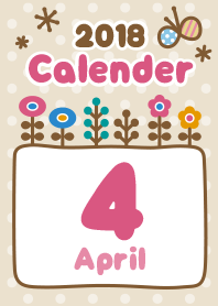 Calendar April (Flowers)