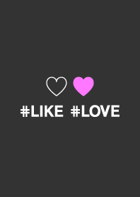 SIMPLE HASHTAG LIKE LOVE BLACK PINK