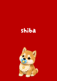 Baby Shiba01 red & beige